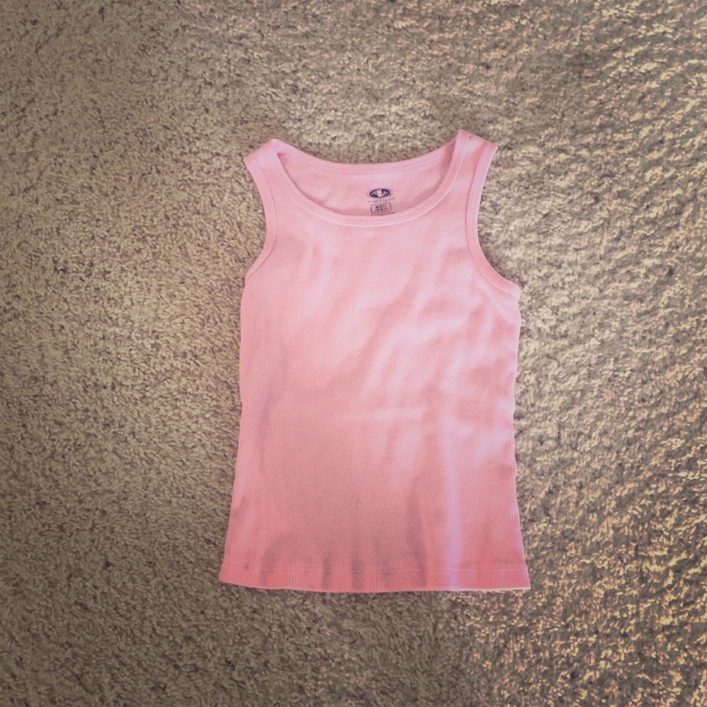 Girls pink tank top